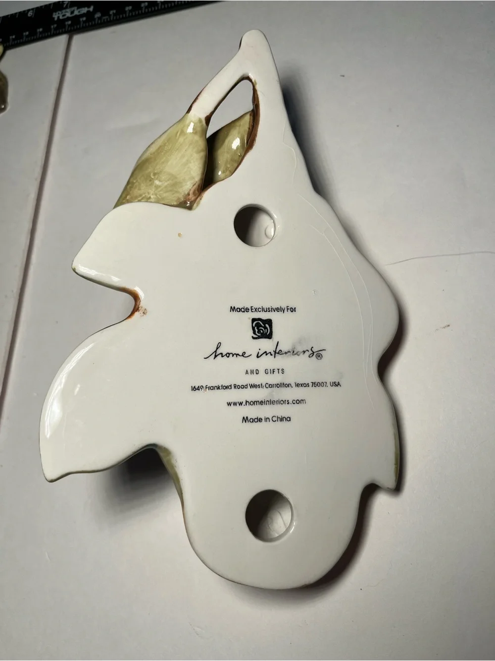 Vintage Home Interiors SonomaVilla Ceramic Fruit Wall Plaques Set of 3